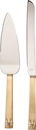 Wedgwood Vera Wang Love Knots Cake Knife and Server - Gold Set