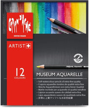  Caran D&#39;Ache Museum Aquarelle Pencil Sets Museum Intro set of 12 colours טען תמונה לגלריה
