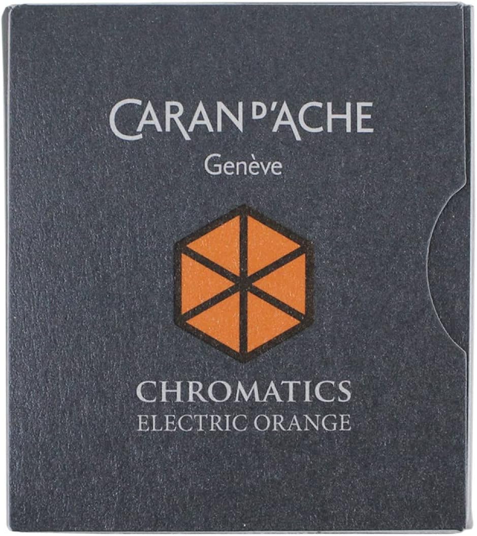 Caran d'Ache Ink Cartridges - Electric Orange (Pack of 6)