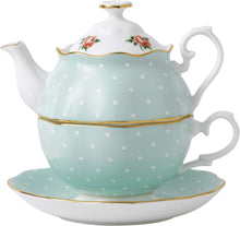  Royal Albert Polka Rose Tea For One טען תמונה לגלריה
