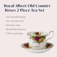  Royal Albert Old Country Roses Teacup &amp; Saucer Set, 6.5 oz, Multi טען תמונה לגלריה
