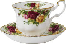  Royal Albert Old Country Roses Teacup &amp; Saucer Set, 6.5 oz, Multi טען תמונה לגלריה
