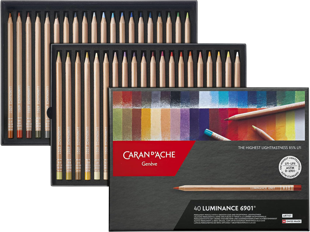 Caran D'Ache Set of 40 Pastel Pencils