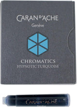  Caran d&#39;Ache Ink Cartridges - Hypno Turquoise (Pack of 6) טען תמונה לגלריה
