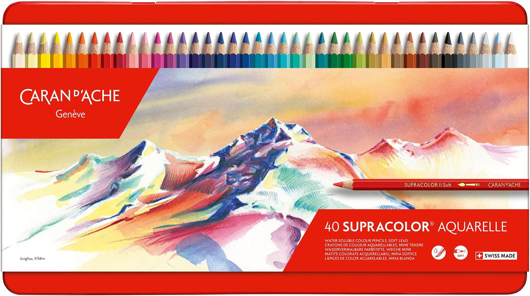 Caran D'ache Supracolor Metal Box Set Of 40